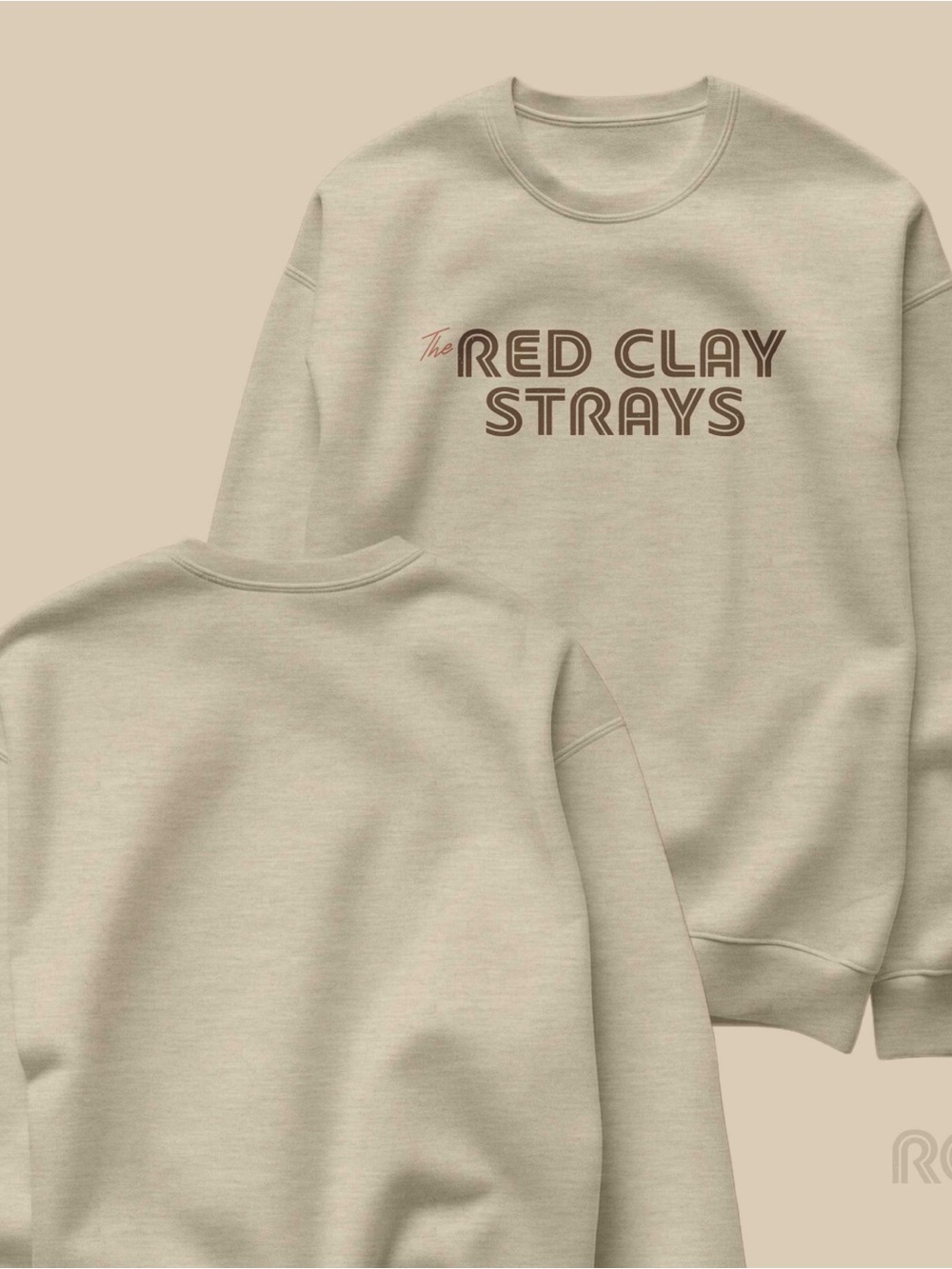 Red clay stray concert crewneck